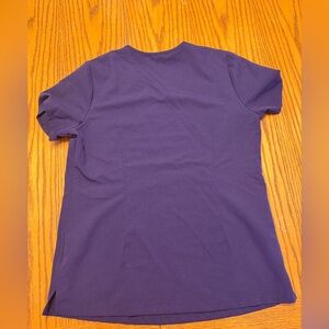 Figs Small Scrub top purple